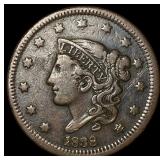1838 Braided Hair Large Cent NEARLY UNCIRCULATED