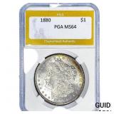 1880 Morgan Silver Dollar PGA MS64