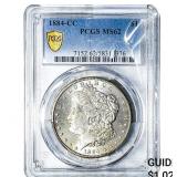 1884-CC Morgan Silver Dollar PCGS MS62