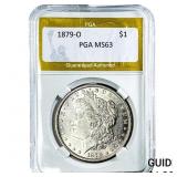 1879-O Morgan Silver Dollar PGA MS63
