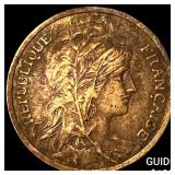 1901 France Bronze 1 Centime