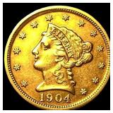 1904 Liberty Head Gold Quarter Eagle CLOSELY  UNC