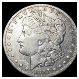 1893-CC Silver Morgan Dollar NEARLY  UNCIRCULATED