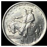 1925 Silver Stone Mountain Half Dollar GEM BU