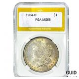 1904-O Morgan Silver Dollar PGA MS66