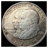 1923-S Silver Monroe Half Dollar CHOICE BU
