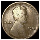 1914-D Lincoln Wheat Cent LIGHTLY CIRCULATED