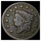 1827 Large Cent NICELY CIRCULATED