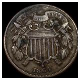 1864 Copper Two-Cent Piece LIGHTLY CIRCULATED