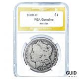1888-O Morgan Silver Dollar PGA G Hot Lips