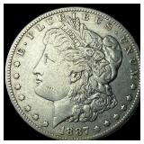 1887-S Silver Morgan Dollar NEARLY UNCIRCULATED