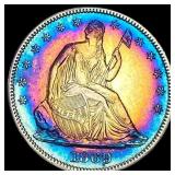 1869 Seated Liberty Half Dollar