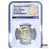 1960-D Franklin Half Dollar NGC BU