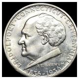 1936 Silver Bridgeport Half Dollar GEM BU