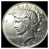 1935 Silver Peace Dollar CLOSELY UNCIRCULATED