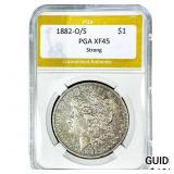 1882-O/S Morgan Silver Dollar PGA XF45 Strong