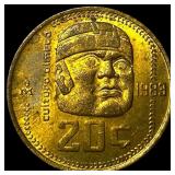 1983 Mexico Bronze 20 Centavos