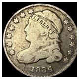 1834 Silver Capped Bust Dime LIGHTLY  CIRCULATED