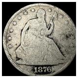 1876 Seated Liberty Half Dollar NICELY  CIRCULATE