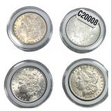 [4 Coins] 1881-1889 Morgan Silver Dollar