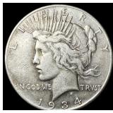 1934-S Silver Peace Dollar CLOSELY  UNCIRCULATED