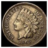1863 Indian Head Cent NEARLY UNCIRCULATED