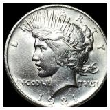1921 Silver Peace Dollar CLOSELY UNCIRCULATED