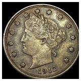 1912 Liberty Head Nickel CLOSELY UNCIRCULATED