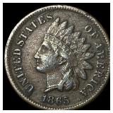 1865 Indian Head Cent NEARLY UNCIRCULATED