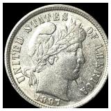1897 Barber Dime CLOSELY UNCIRCULATED