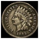1862 Copper-Nickel Indian Head Cent LIGHTLY CIRCUL