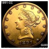 1891-CC $10 Gold Eagle UNCIRCULATED