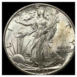 1943-D Silver Walking Liberty Half Dollar UNCIRCUL