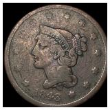 1843 Braided Hair Large Cent NICELY CIRCULATED
