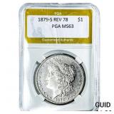 1879-S Morgan Silver Dollar PGA MS63