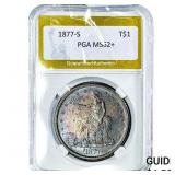1877-S Silver Trade Dollar PGA MS62+