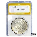 1926-S Silver Peace Dollar PGA MS63