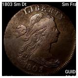 1803 Sm Dt,Sm Frac Draped Bust Lg Cent NEARLY UNC