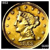 1853 $2.50 Gold Quarter Eagle HIGH GRADE