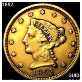 1852 $2.50 Gold Quarter Eagle CHOICE AU