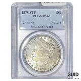 1878 8TF Morgan Silver Dollar PCGS MS63