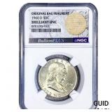 1960-D Franklin Half Dollar NGC BU
