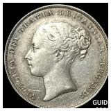 1839 Great Britain Silver 1 Shilling