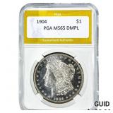 1904 Morgan Silver Dollar PGA MS65 DMPL