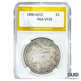 1900-O/CC Morgan Silver Dollar PGA VF35