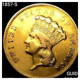 1857-S $3 Gold Piece HIGH GRADE