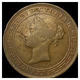 1892 Ceylon Copper 5 Cents