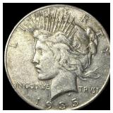 1935 Silver Peace Dollar NEARLY UNCIRCULATED