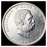 1883 Hawaii Silver 1/4 Dollar UNCIRCULATED