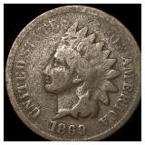 1869 Indian Head Cent NICELY CIRCULATED